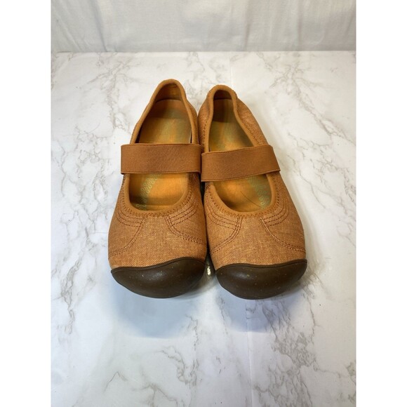 Keen Sienna Women’s Size 9 Mary Jane Shoes Slip On Ballet Flats orange Leather - Picture 4 of 7